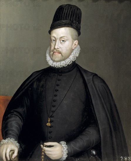 Portrait of Philip II (1527-1598), King of Spain and Portugal, 1565. Artist: Anguissola, Sofonisba (ca. 1532-1625)