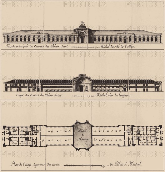 Saint Michael's Castle in Saint Petersburg, 1797. Artist: Brenna, Vincenzo (1745-1820)