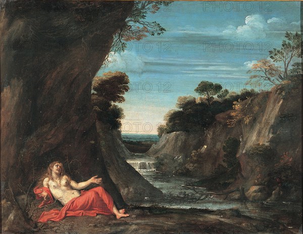 Landscape with the penitent Magdalene, Between 1601 and 1641. Artist: Carracci, Annibale (1560-1609)