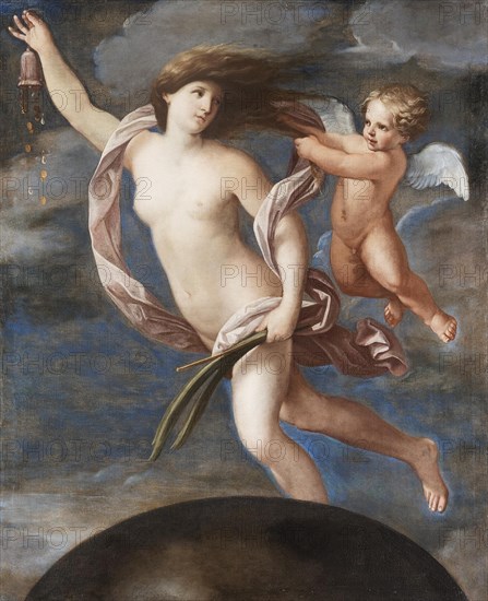 Fortuna and Cupid. Artist: Sirani, Elisabetta (1638-1665)