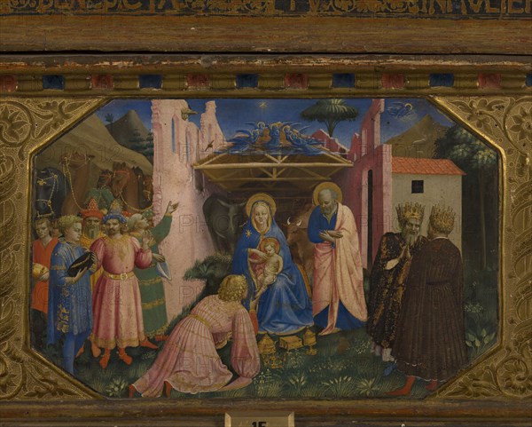 The Adoration of the Magi (The Annunciation retable with 5 Predella scenes), 1430-1432. Artist: Angelico, Fra Giovanni, da Fiesole (ca. 1400-1455)