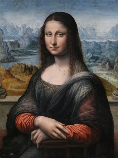 Mona Lisa (La Gioconda), 1503-1516. Artist: Leonardo da Vinci, (Circle of)