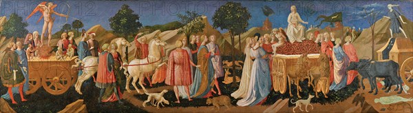 The Triumphs of Love, Chastity, and Death, c. 1450. Artist: Pesellino, Francesco di Stefano (1422-1457)