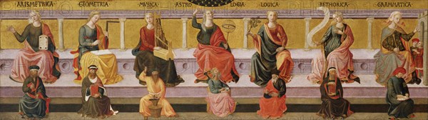 The Seven Liberal Arts, c. 1450. Artist: Pesellino, Francesco di Stefano (1422-1457)