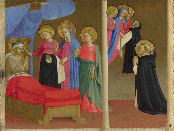 The Vision of the Dominican Habit, ca 1435. Artist: Angelico, Fra Giovanni, (Workshop)