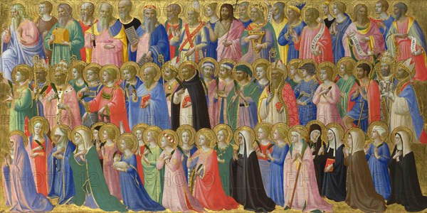 The Forerunners of Christ with Saints and Martyrs (Panel from Fiesole San Domenico Altarpiece), c. 1423-1424. Artist: Angelico, Fra Giovanni, da Fiesole (ca. 1400-1455)