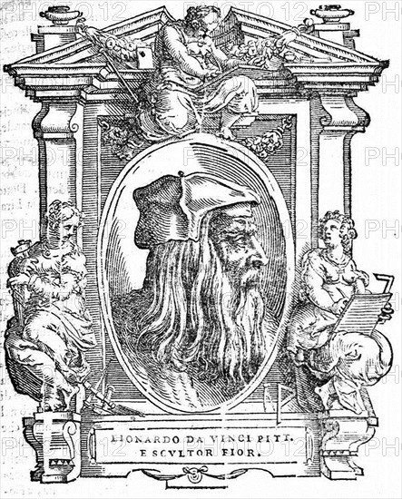 Leonardo da Vinci. From: Giorgio Vasari, The Lives of the Most Excellent Italian Painters, Sculptors, and Architects, 1568. Artist: Anonymous