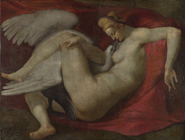 Leda and the Swan, after 1530. Artist: Buonarroti, Michelangelo, (School)