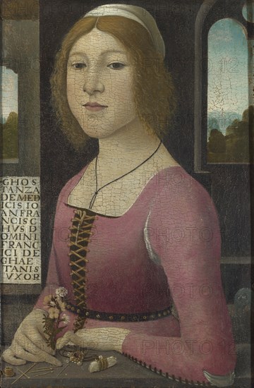 Costanza Caetani, ca 1485. Artist: Ghirlandaio, Domenico, (Circle)