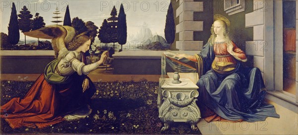 The Annunciation, ca 1471-1472. Artist: Leonardo da Vinci (1452-1519)