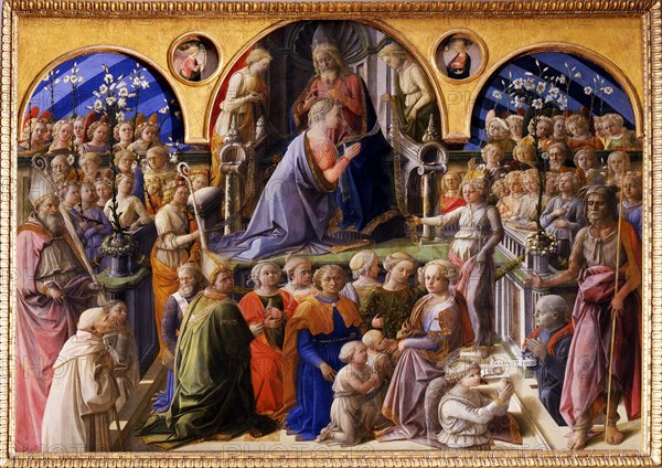 The Coronation of the Virgin, Between 1439 and 1447. Artist: Lippi, Fra Filippo (1406-1469)