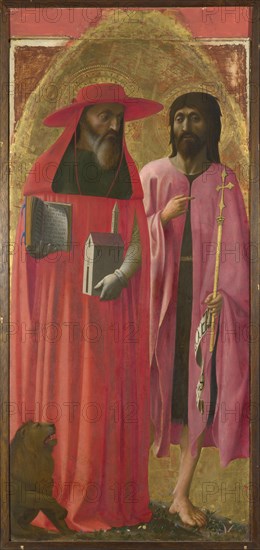 Saints Jerome and John the Baptist, ca 1428-1429. Artist: Masaccio (1401-1428)