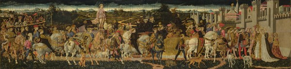 The Triumph of David, c. 1450. Artist: Pesellino, Francesco di Stefano (1422-1457)