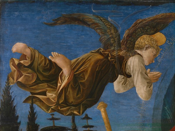 Angel (Panel of the Pistoia Santa Trinità Altarpiece), 1455-1460. Artist: Pesellino, Francesco di Stefano (1422-1457)