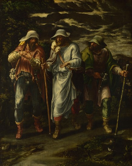 The Walk to Emmaus, c. 1570. Artist: Orsi, Lelio (1511-1587)