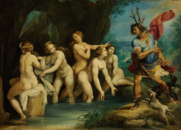 Diana and Actaeon, ca 1604. Artist: Cesari, Giuseppe (1568-1640)