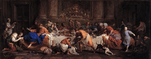 Feast in the House of Simon the Pharisee, ca 1748. Artist: Tibaldi-Subleyras, Maria Felice (1707-1770)