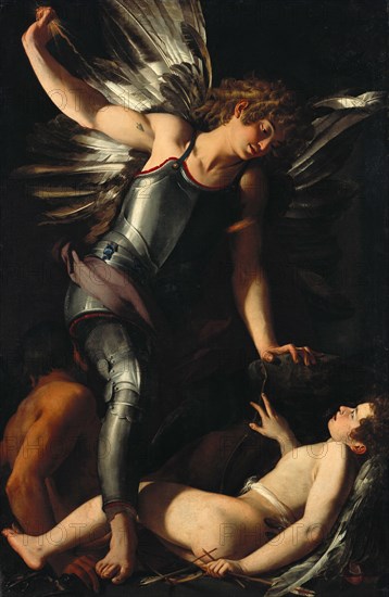 The Divine Eros Defeats the Earthly Eros, ca 1602. Artist: Baglione, Giovanni (1566-1643)