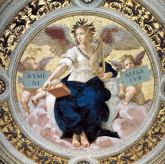 The Poetry. Stanza della Segnatura, 1508. Artist: Raphael (1483-1520)