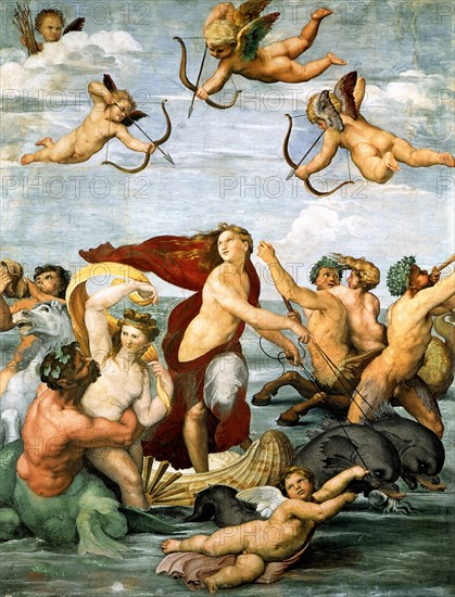 Triumph of Galatea, c. 1512. Artist: Raphael (1483-1520)