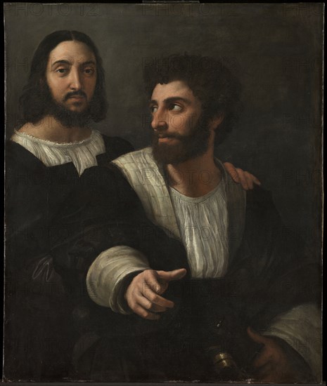 Self-Portrait with a Friend (Double Portrait), 1519. Artist: Raphael (1483-1520)