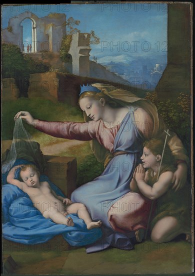 Madonna with the Blue Diadem, c. 1510. Artist: Raphael (1483-1520)