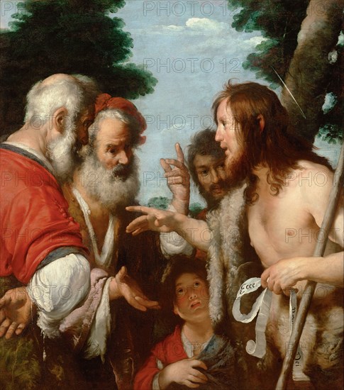 The Sermon of Saint John the Baptist, c. 1644. Artist: Strozzi, Bernardo (1581-1644)