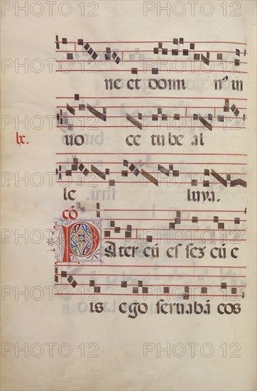 The Gradual. Initial P, c. 1500. Artist: Antonio da Monza (active 1480-1505)