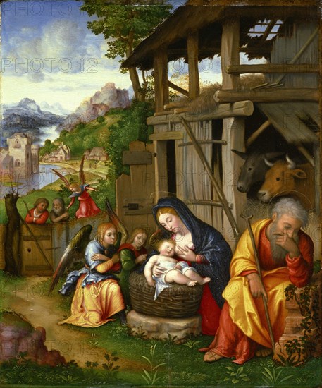 Nativity, ca 1515. Artist: Leonbruno, Lorenzo (1480-1537)