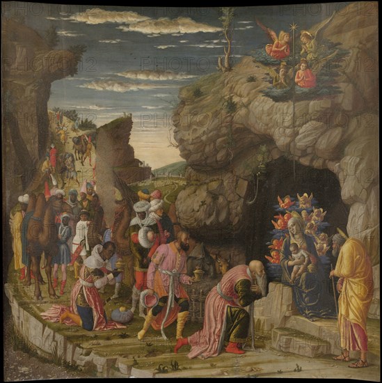 Epiphany (Trittico degli uffizi (Uffizi Tryptich), central panel), ca 1463-1464. Artist: Mantegna, Andrea (1431-1506)