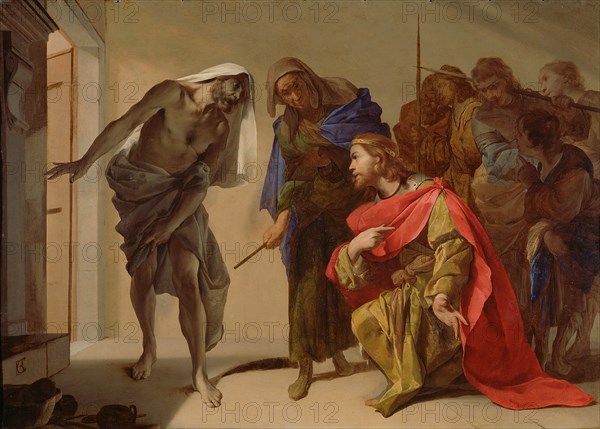 The Shade of Samuel Invoked by Saul, c. 1655. Artist: Cavallino, Bernardo (1616-1656)