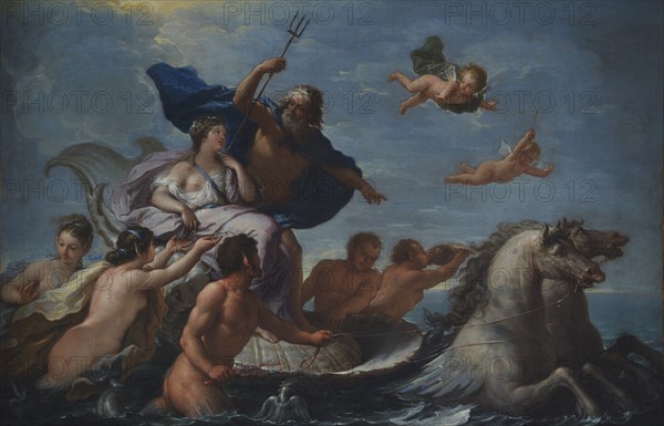 Triumph of Neptune and Amphitrite. Artist: De Matteis, Paolo (1662-1728)