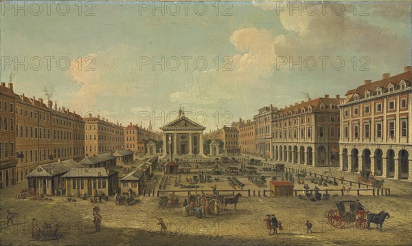 Four views of London: The Covent Garden. Artist: Joli, Antonio (1700-1777)