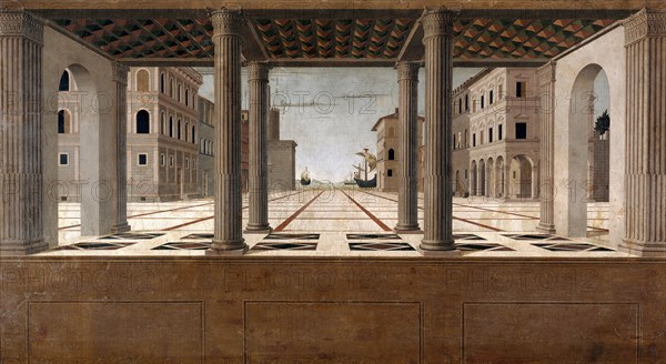 Architectural Veduta, c. 1490. Artist: Francesco di Giorgio Martini (1439-1501)