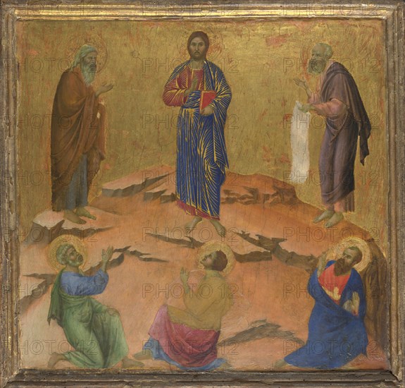 The Transfiguration of Jesus, ca 1308-1311. Artist: Duccio di Buoninsegna (1260-1318)