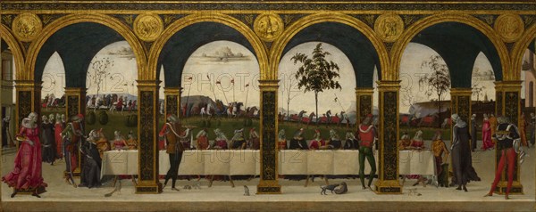 The Story of Griselda. Part III: Reunion, c.1490-1495. Artist: Master of the Story of Griselda (active End of 15th cen.)