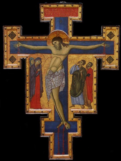 Crusifix, c. 1260-1270. Artist: Master of Saint Francis, (Maestro di San Francesco) (active 1260-1280)