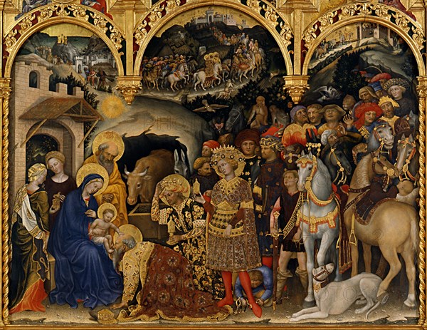 The Adoration of the Magi, 1423. Artist: Gentile da Fabriano (ca 1370-1427)