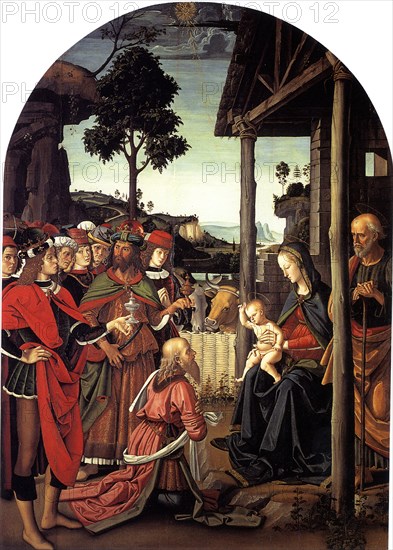 The Adoration of the Magi, ca. 1470-1480. Artist: Perugino (ca. 1450-1523)