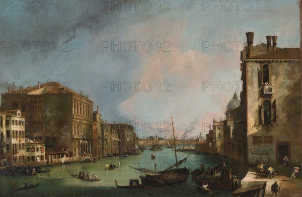 The Grand Canal in Venice, 1723. Artist: Canaletto (1697-1768)