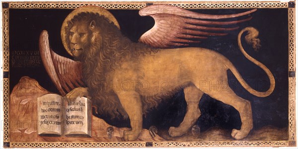 The Lion of Saint Mark. Artist: Jacobello del Fiore (ca 1370 ? 1439)