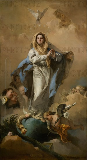 The Immaculate Conception of the Virgin, 1767-1768. Artist: Tiepolo, Giambattista (1696-1770)