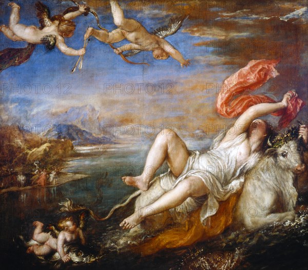 The Rape of Europa, 1560-1561. Artist: Titian (1488-1576)