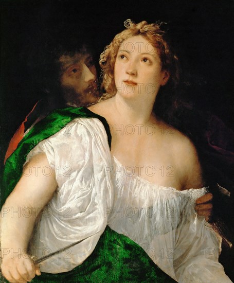 Tarquinius and Lucretia, 1516-1517. Artist: Titian (1488-1576)