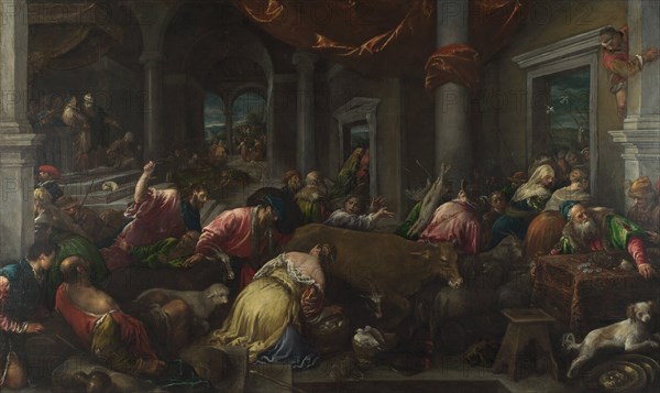 The Purification of the Temple, c. 1580. Artist: Bassano, Jacopo, il vecchio (ca. 1510-1592)