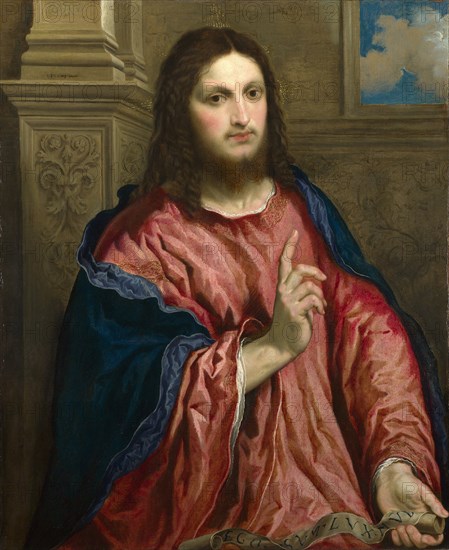 Christ as The Light of the World, c. 1550. Artist: Bordone, Paris (1500-1571)