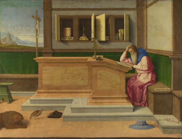 Saint Jerome in his Study, c. 1510. Artist: Catena, Vincenzo di Biagio (ca. 1470-1531)