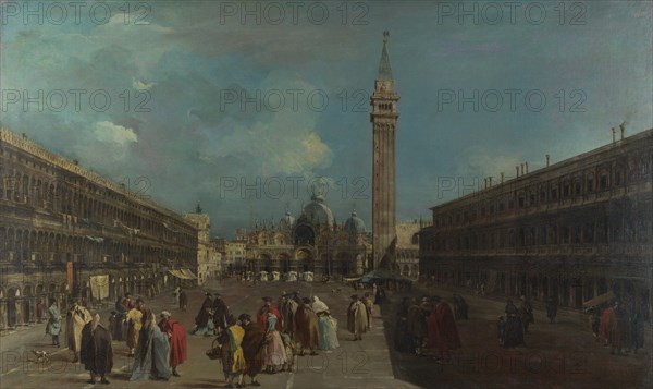 Venice, Piazza San Marco, ca 1760. Artist: Guardi, Francesco (1712-1793)