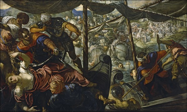 The Rape of Helen, 1578. Artist: Tintoretto, Jacopo (1518-1594)