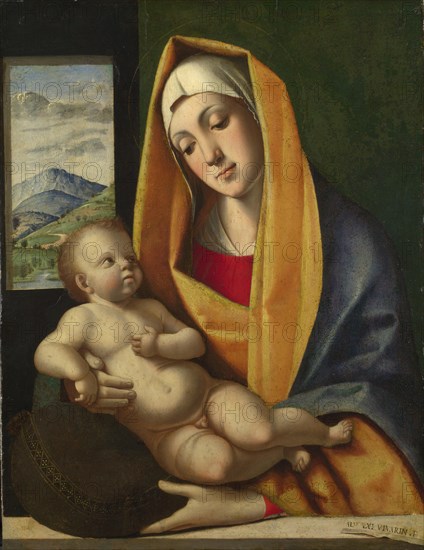 The Virgin and Child, ca 1483. Artist: Vivarini, Alvise (ca. 1446-ca. 1505)